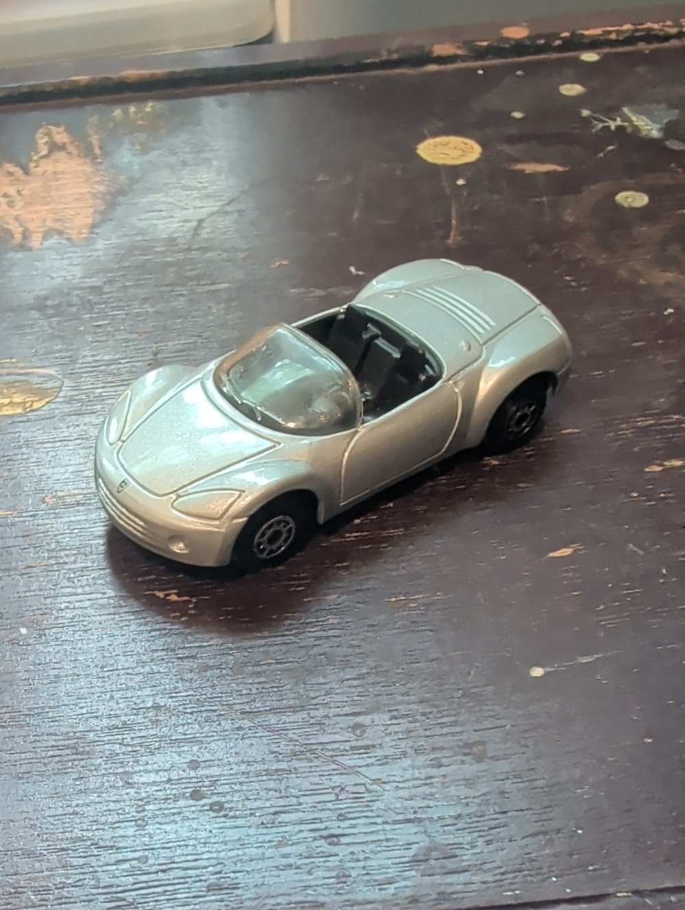 Silver Convertible Toy Car - Maisto Plymouth Pronto Spyder